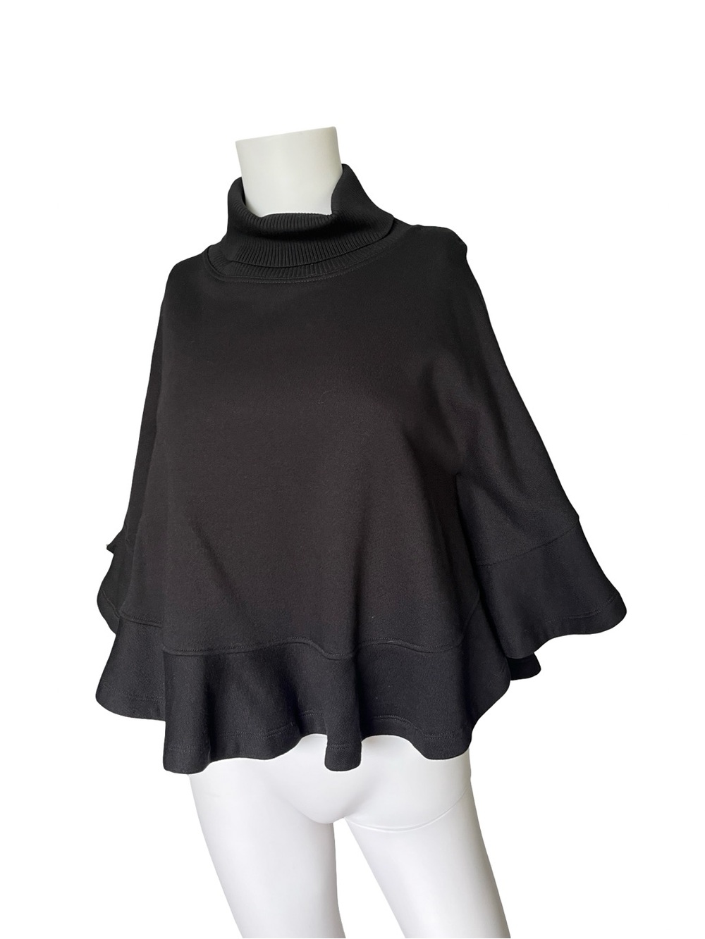 See by Chloe Cape Short Sleeve Sweater Cropped Turtleneck Womens Size XS